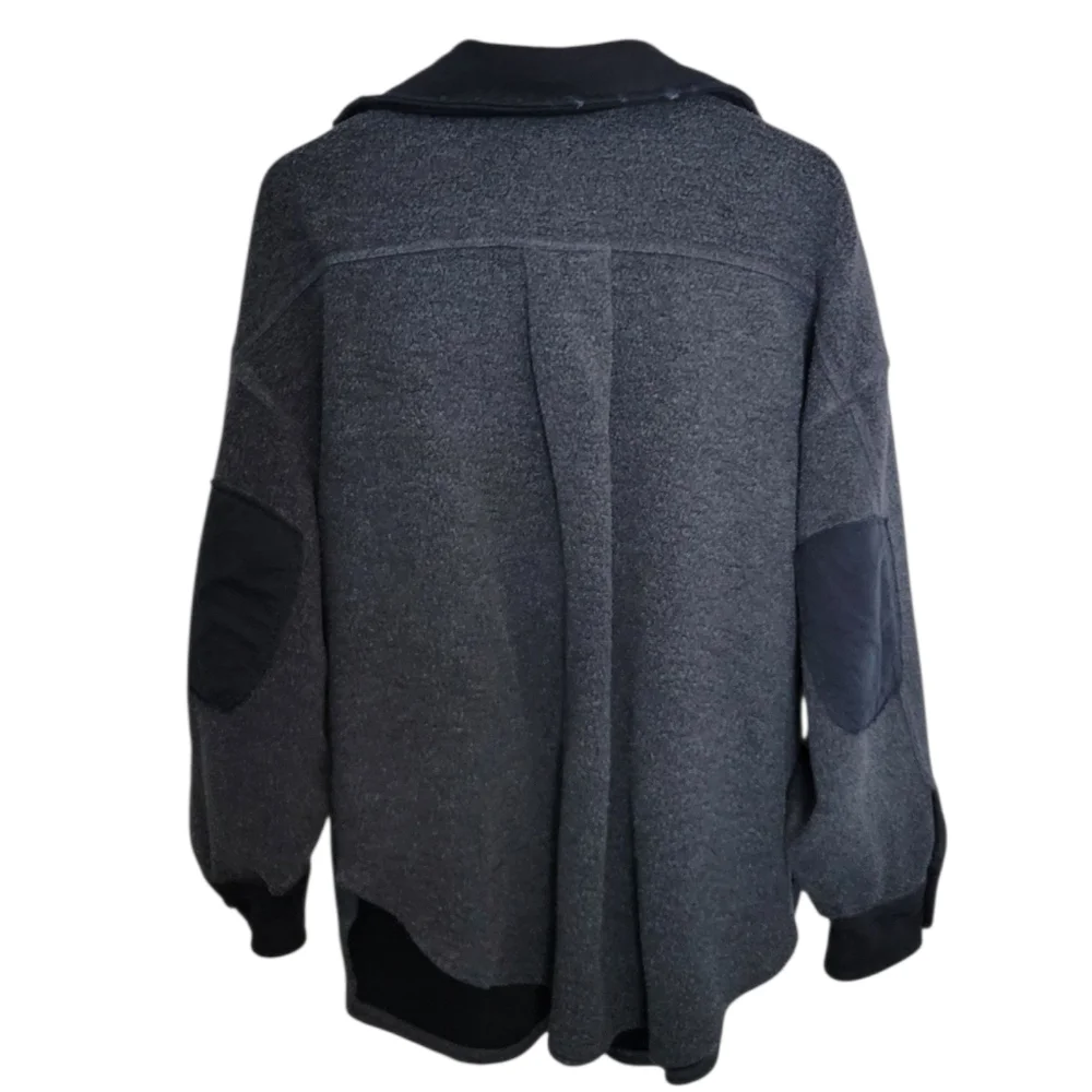 Anthropologie Free People Ruby Jacket in Incense Washed Black - Picture 13 of 14